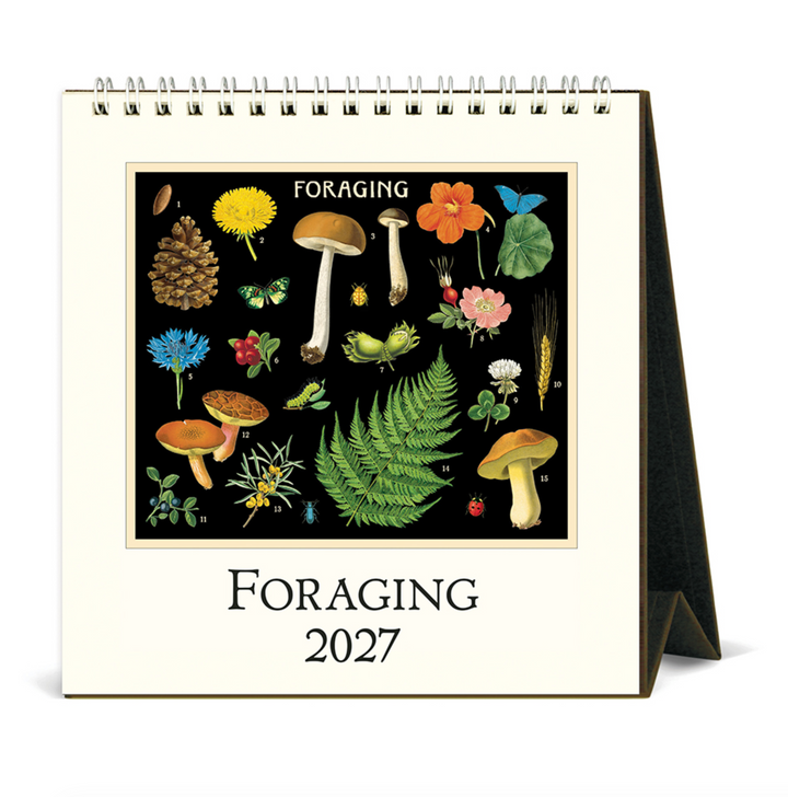 Cavallini Desk Calendar - Foraging (2027)