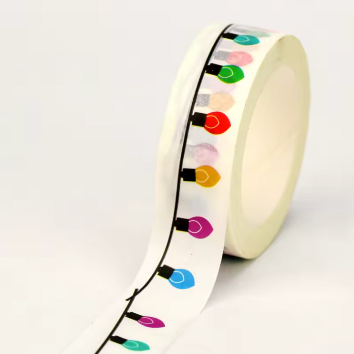 Vintage Christmas Lights Washi Tape