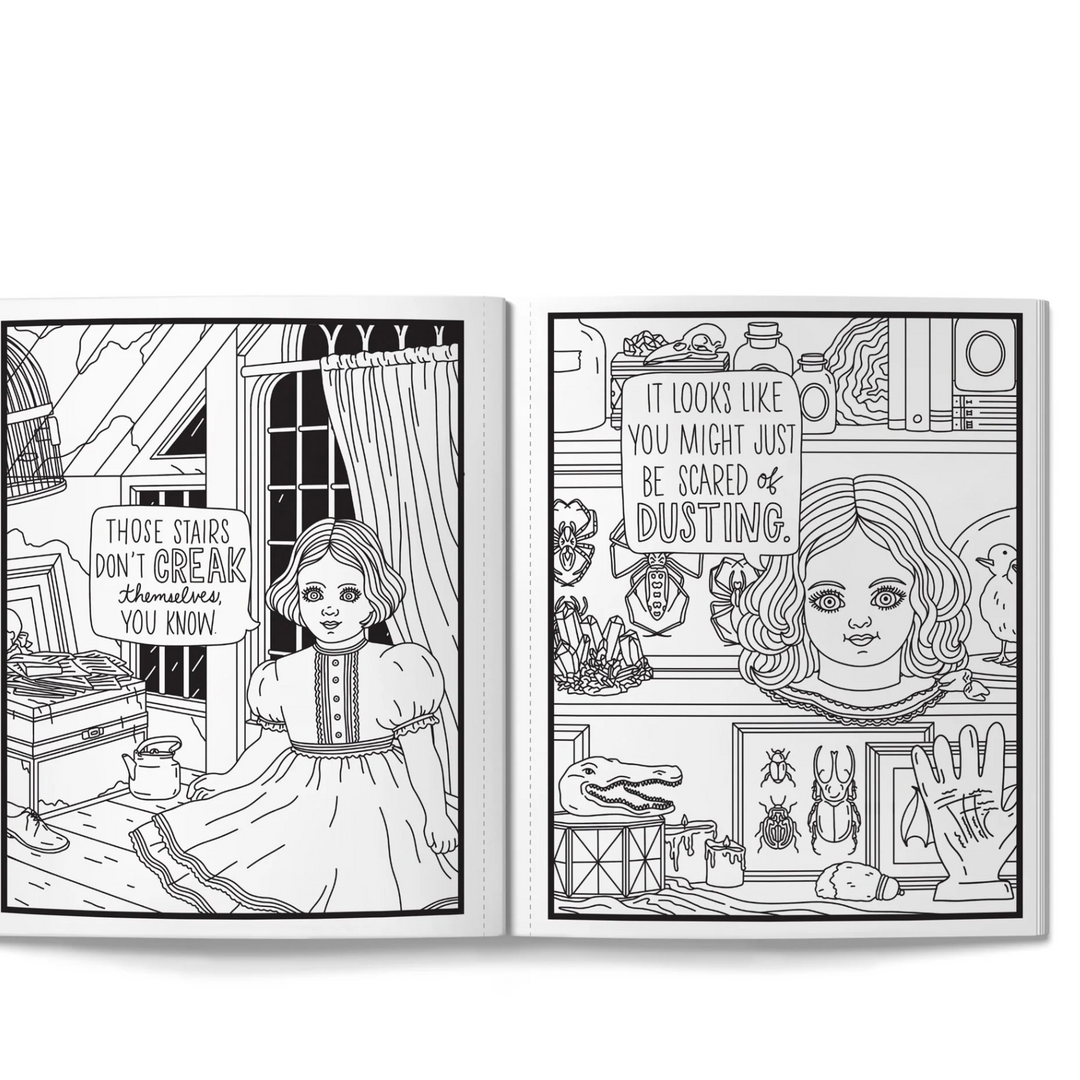 Haunted Dolls Coloring Book