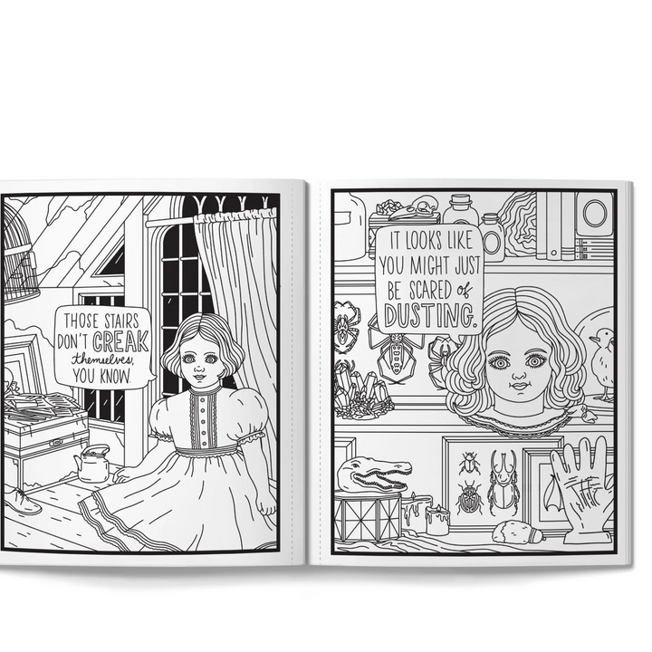 Haunted Dolls Coloring Book