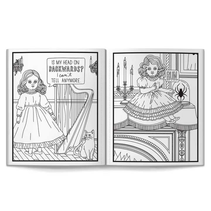 Haunted Dolls Coloring Book