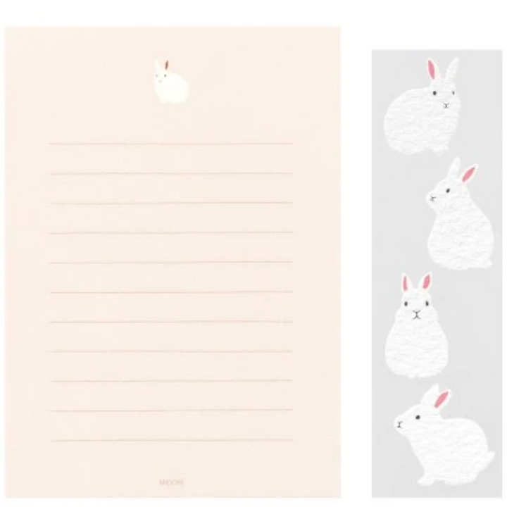 Letter Set with Stickers - Rabbit