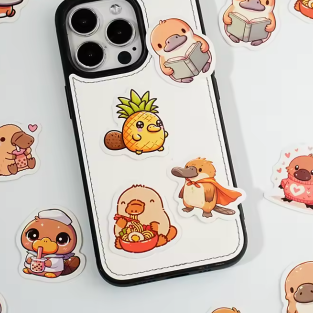 Cute Platypus Stickers (Pack of 45)