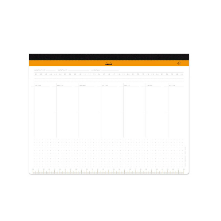 Rhodia Undated Weekly Desk Pad (11.375" x 8.75")