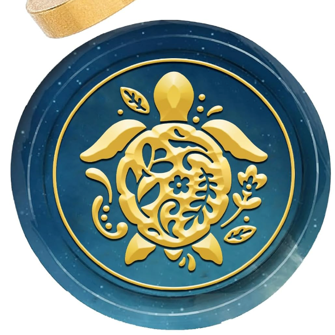 Wax Seal Stamp - Sea Turtle Design