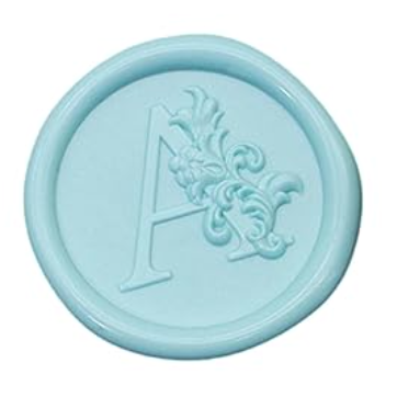 Wax Seal Stamp - Floral Round Alphabet (A-Z)