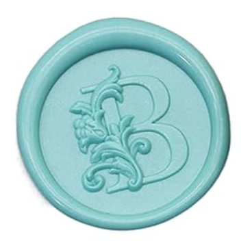 Wax Seal Stamp - Floral Round Alphabet (A-Z)