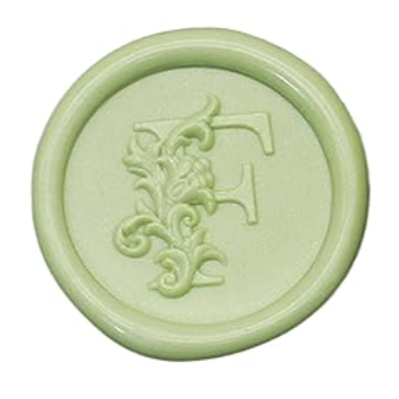 Wax Seal Stamp - Floral Round Alphabet (A-Z)