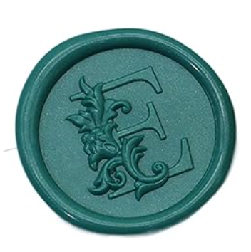 Wax Seal Stamp - Floral Round Alphabet (A-Z)