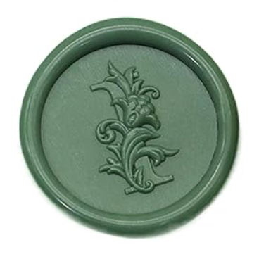 Wax Seal Stamp - Floral Round Alphabet (A-Z)