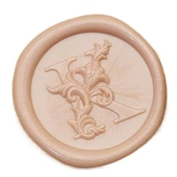 Wax Seal Stamp - Floral Round Alphabet (A-Z)