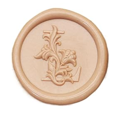 Wax Seal Stamp - Floral Round Alphabet (A-Z)
