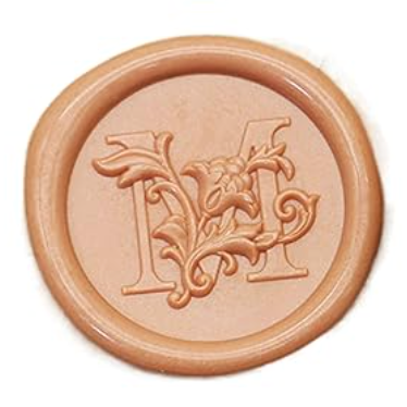 Wax Seal Stamp - Floral Round Alphabet (A-Z)