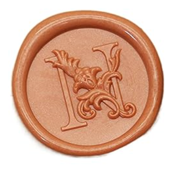 Wax Seal Stamp - Floral Round Alphabet (A-Z)