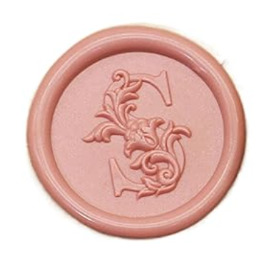 Wax Seal Stamp - Floral Round Alphabet (A-Z)