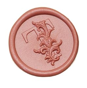 Wax Seal Stamp - Floral Round Alphabet (A-Z)