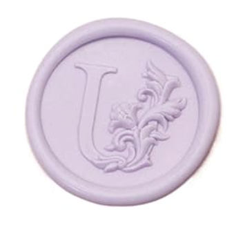 Wax Seal Stamp - Floral Round Alphabet (A-Z)