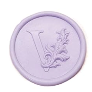 Wax Seal Stamp - Floral Round Alphabet (A-Z)