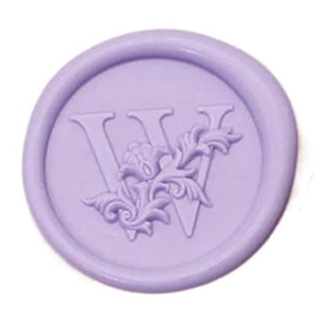 Wax Seal Stamp - Floral Round Alphabet (A-Z)