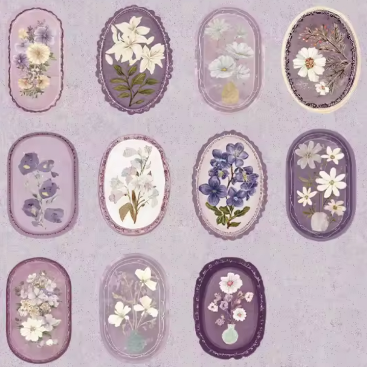 Flowers and Romance Stickers (Pack of 45)