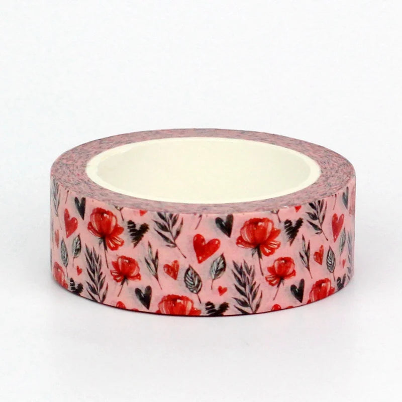 Hearts and Roses Washi Tape