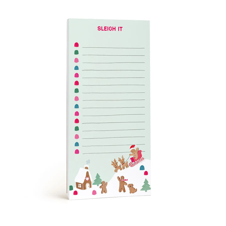 Sleigh It Gingerbread Market Notepad
