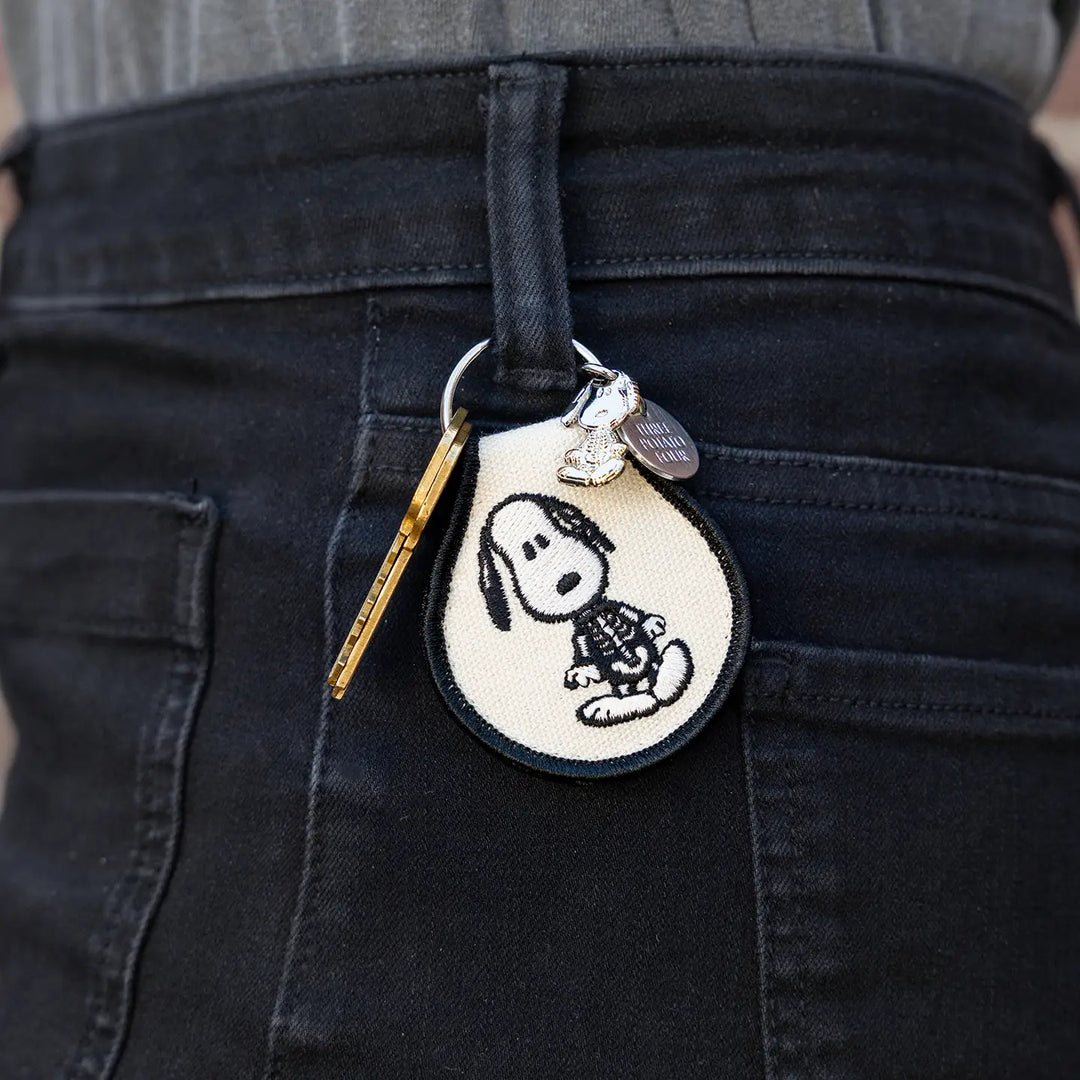 Patch Keychain - Snoopy Skeleton