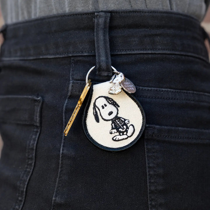 Patch Keychain - Snoopy Skeleton