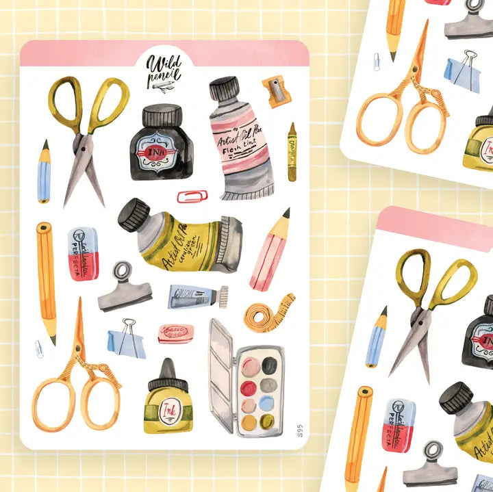 Sticker Sheet — Art Shop