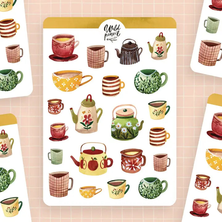 Sticker Sheet — Autumn Mugs