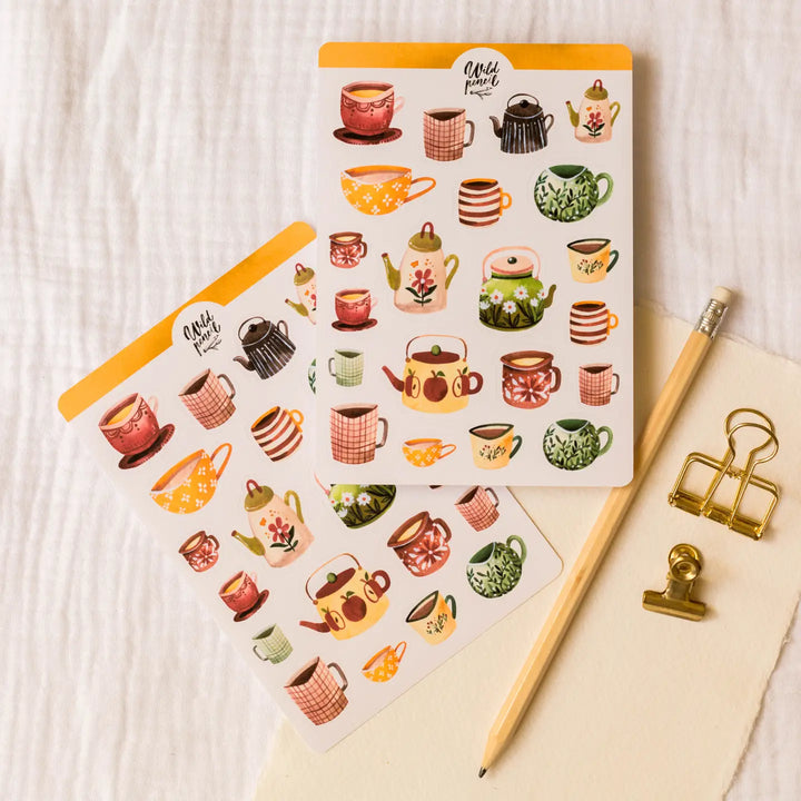 Sticker Sheet — Autumn Mugs
