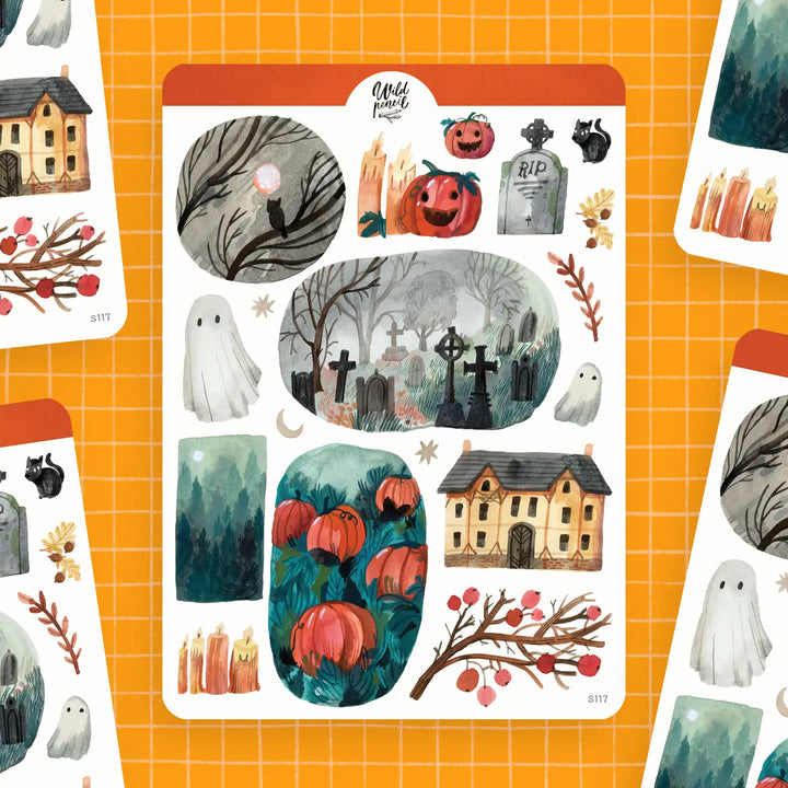 Sticker Sheet — Halloween Night