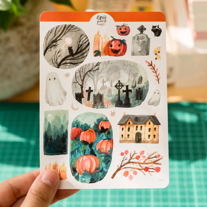 Sticker Sheet — Halloween Night