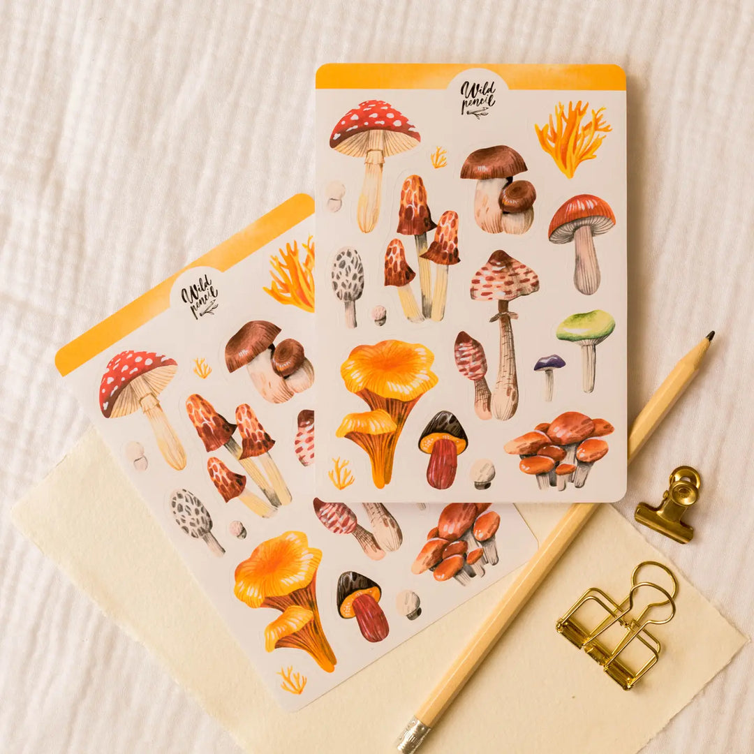 Sticker Sheet — Mushrooms