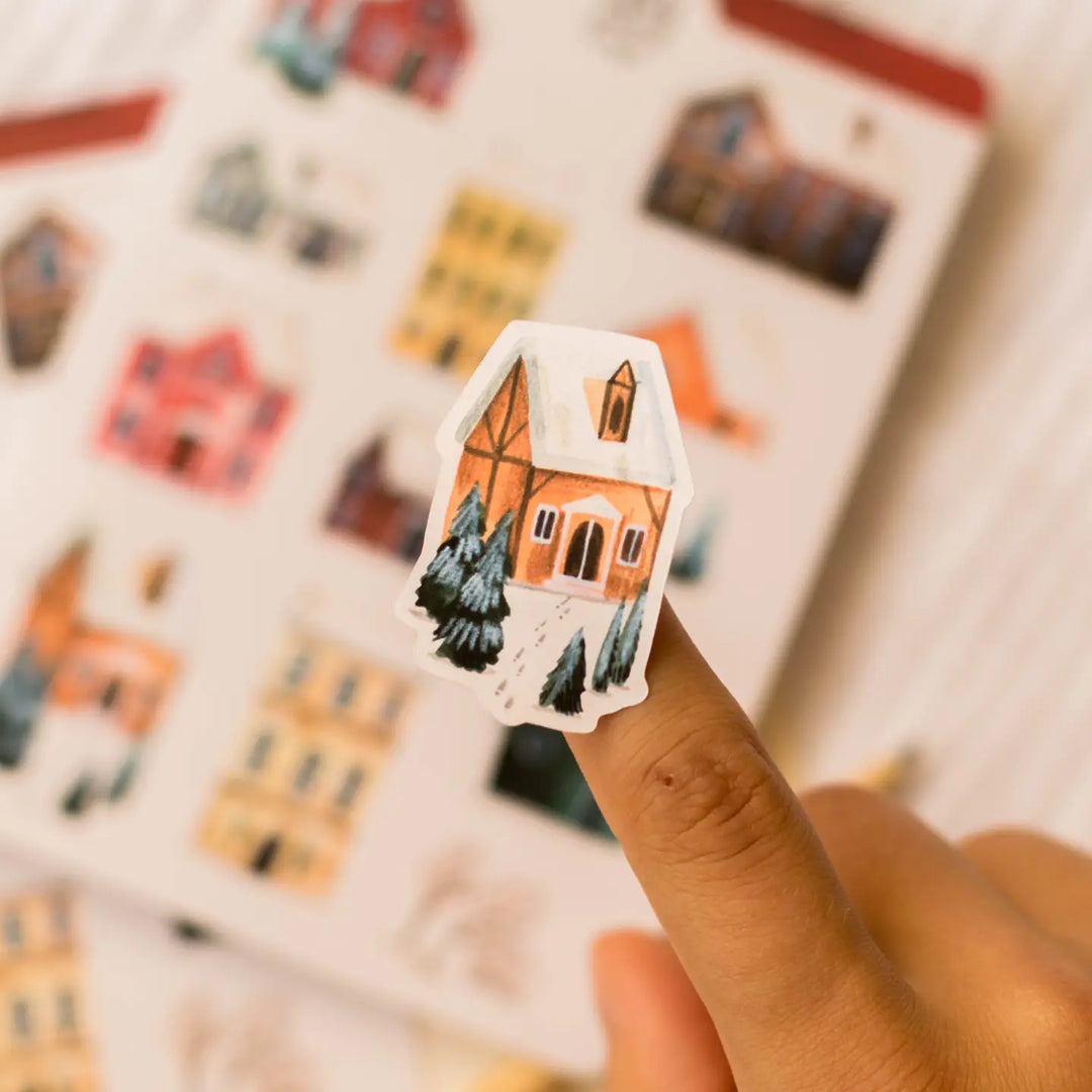 Sticker Sheet — Winter Town