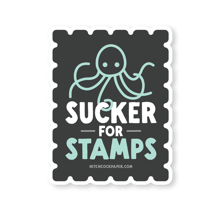 Sucker for Stamps Sticker