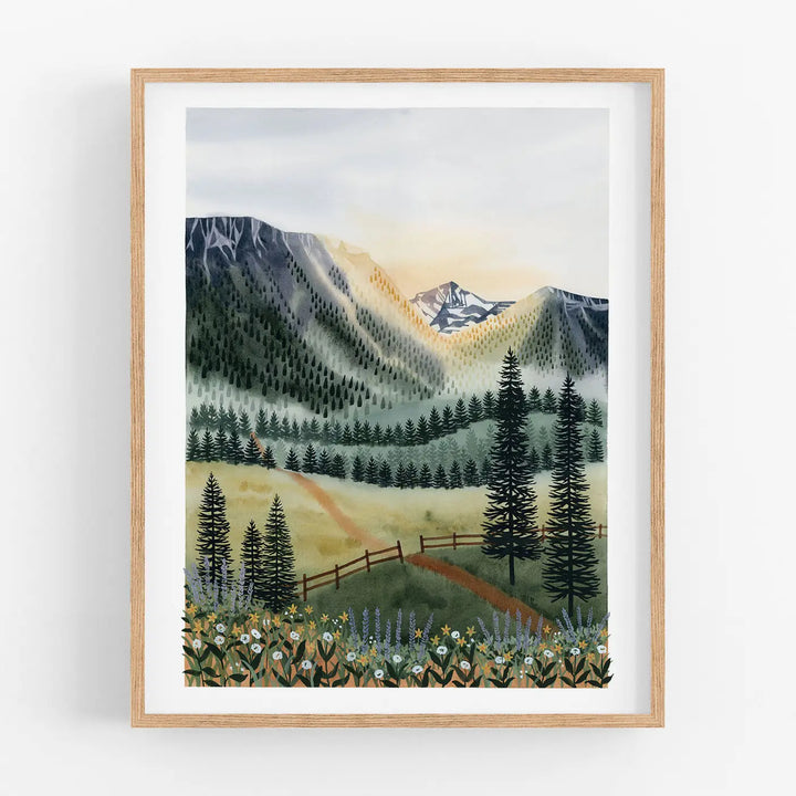 Sunrise Trail Art Print
