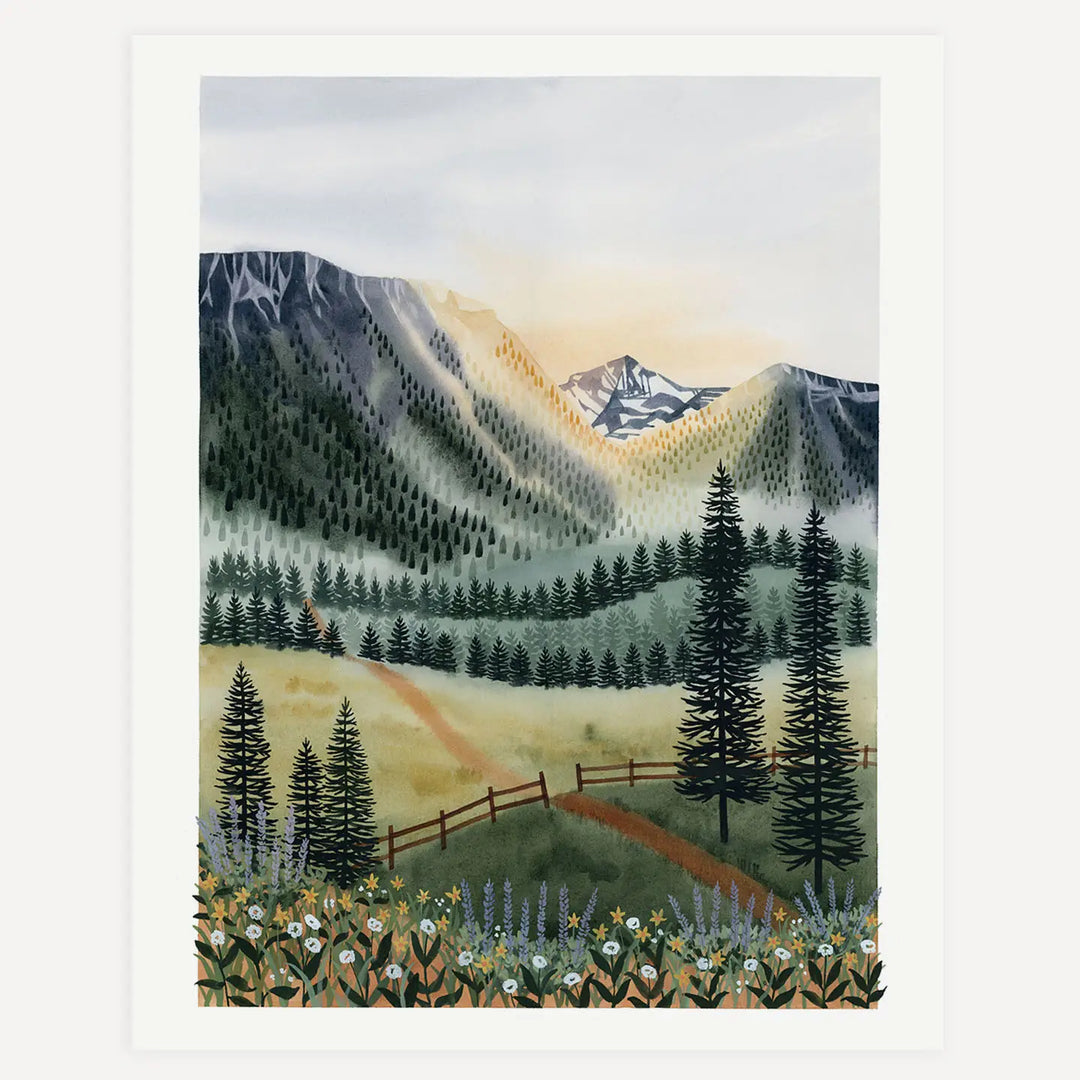 Sunrise Trail Art Print
