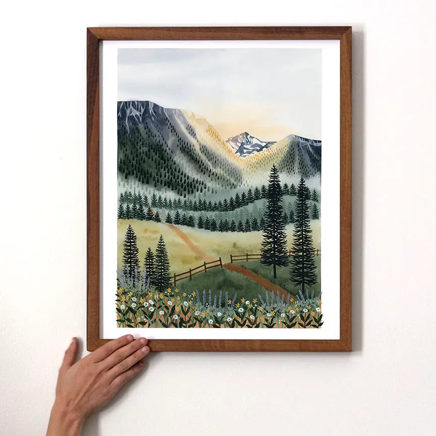 Sunrise Trail Art Print