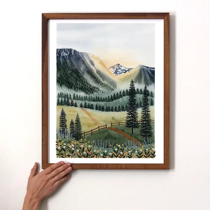 Sunrise Trail Art Print