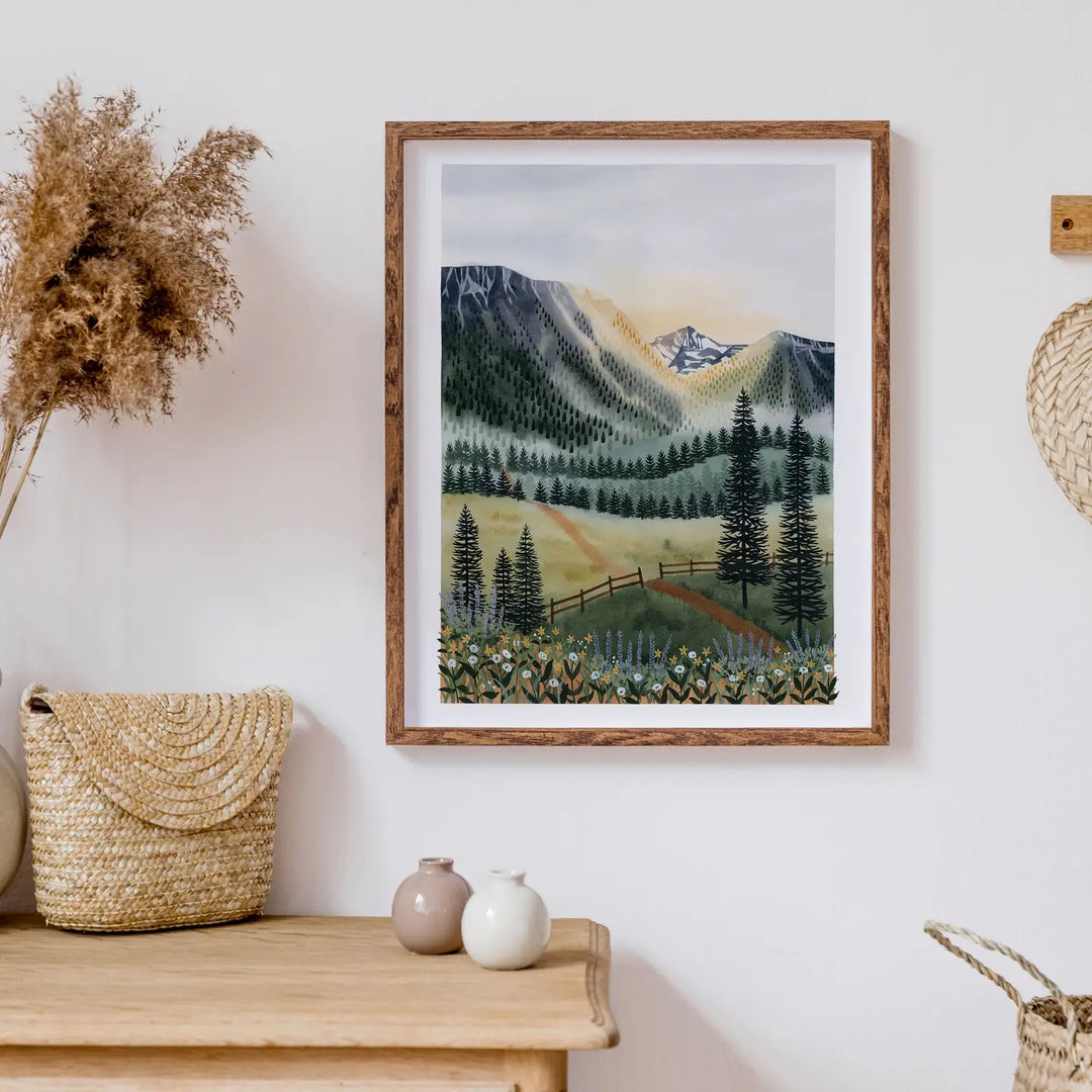 Sunrise Trail Art Print