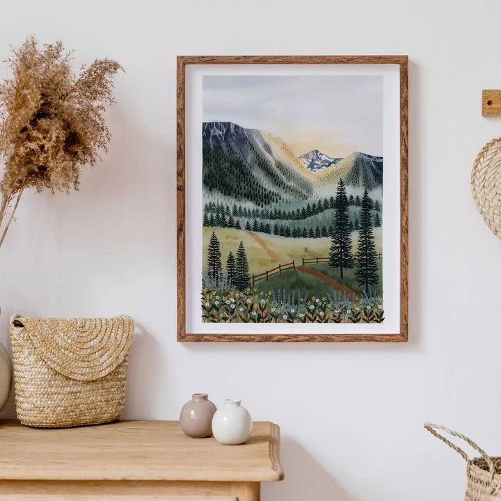 Sunrise Trail Art Print