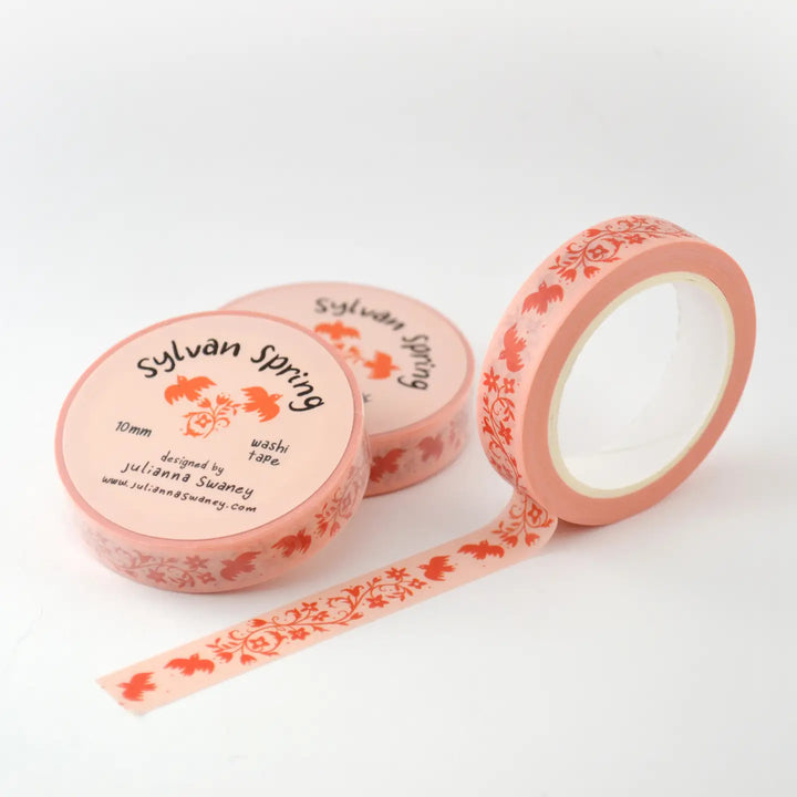 Sylvan Spring Red Washi Tape