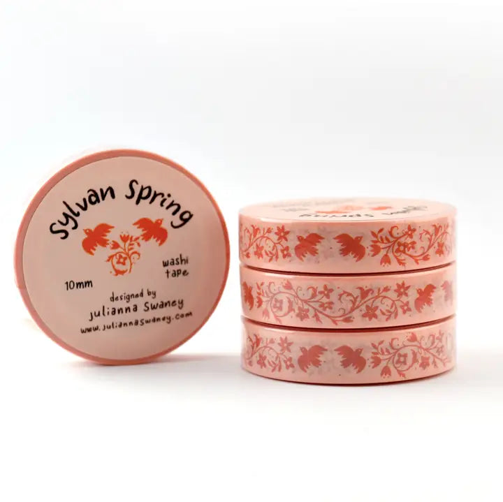 Sylvan Spring Red Washi Tape