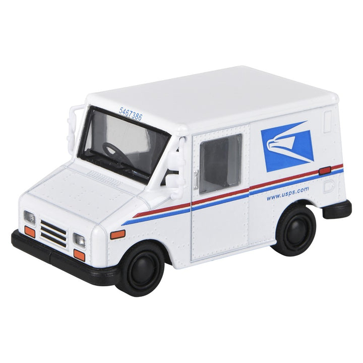 Die-Cast Pull Back Mini Postal Carrier Truck