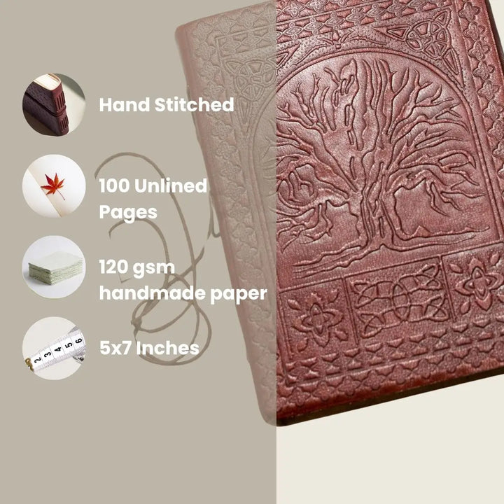 Tree of Life - Leather Journal (5" x 7")