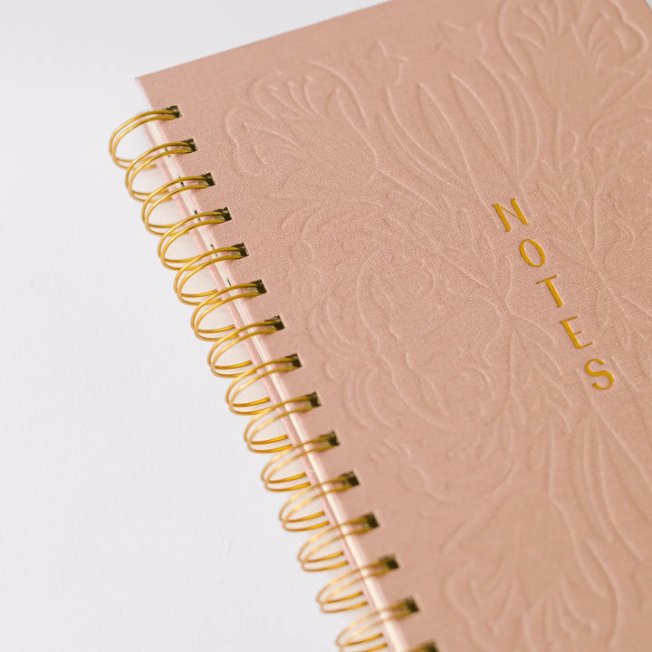 Tulip Blind Embossed Spiral Notebook