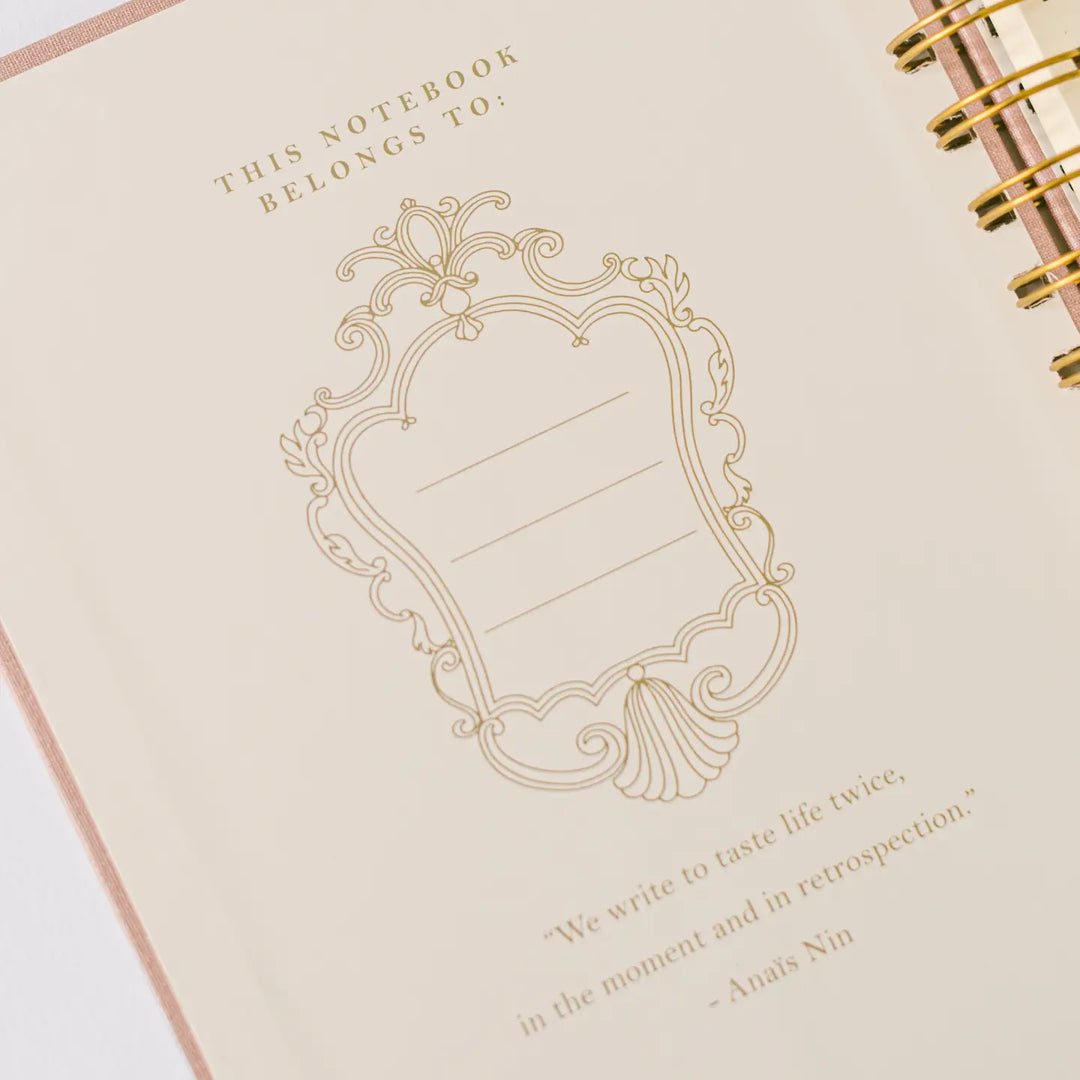 Tulip Blind Embossed Spiral Notebook