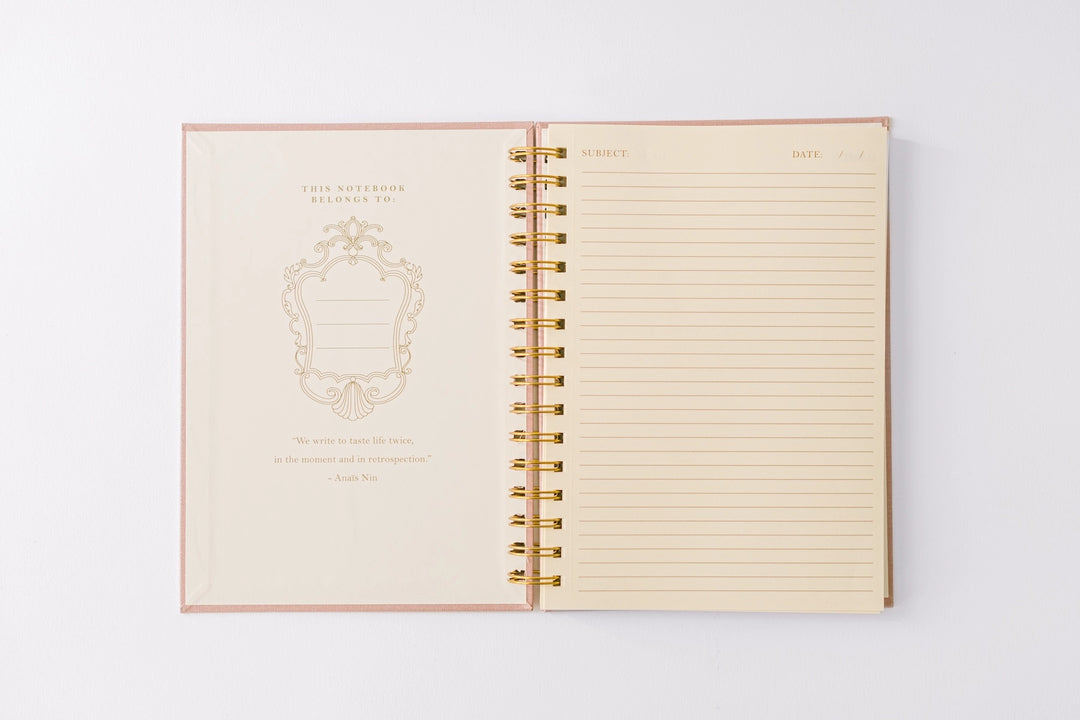 Tulip Blind Embossed Spiral Notebook