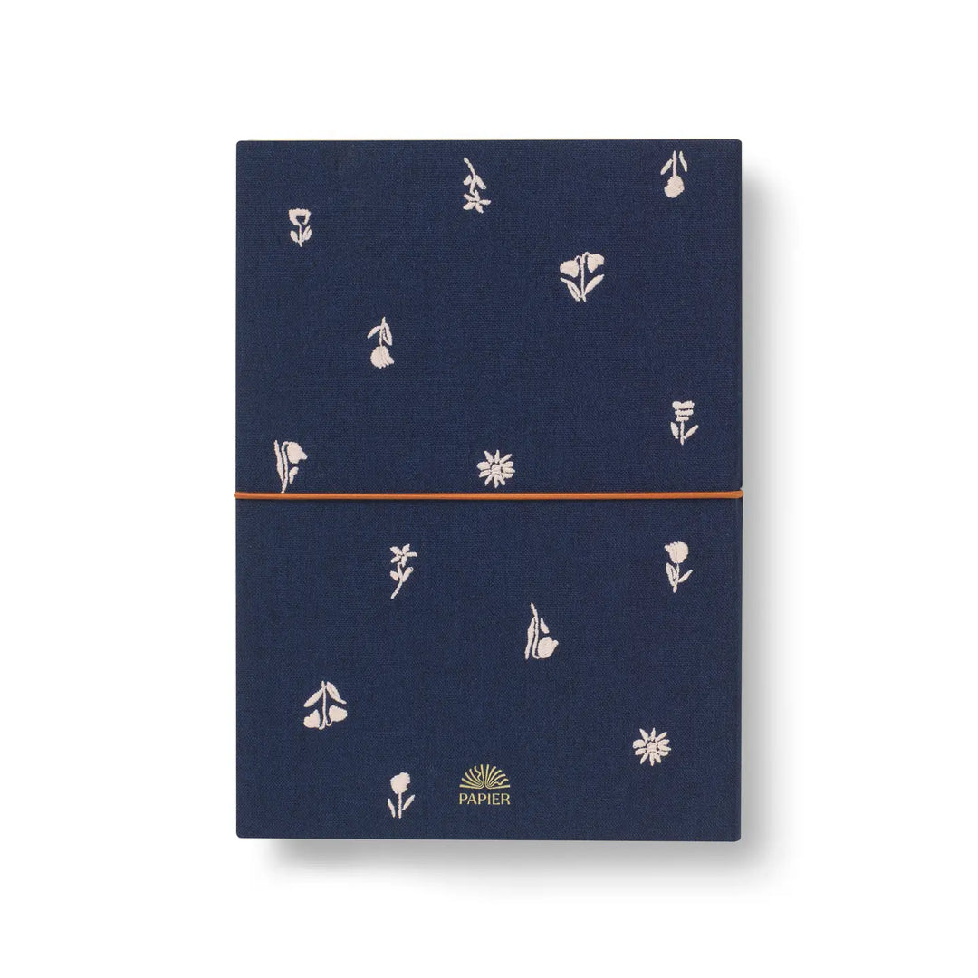 Softcover Fabric Notebook - Twilight Blooms